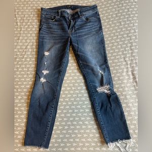 Abercrombie & Fitch Harper Ankle Distressed Jeans